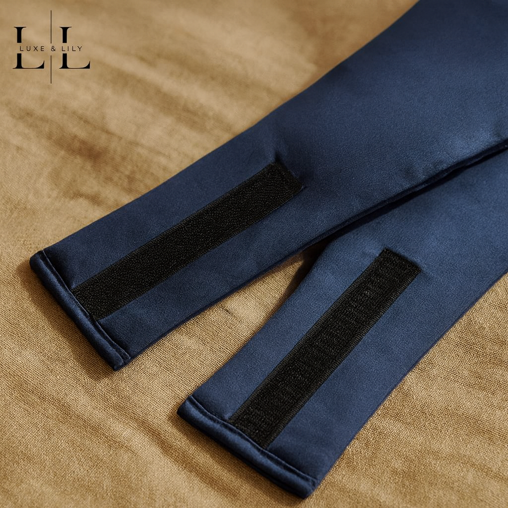 Bleu Marine Silk Deep Sleep Mask